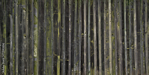 old wooden planks with remnants of paint