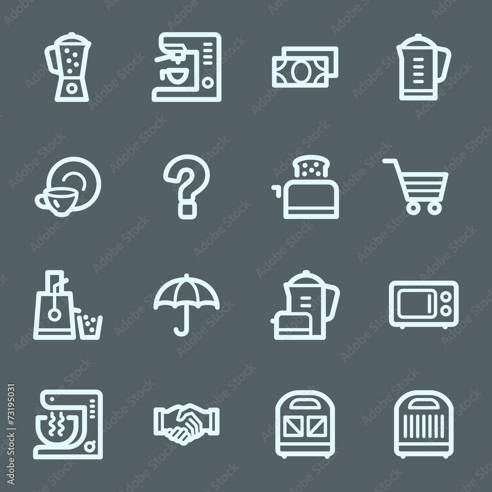 Kitchen Appliances Web Icons Kitchen Appliances Web Icons