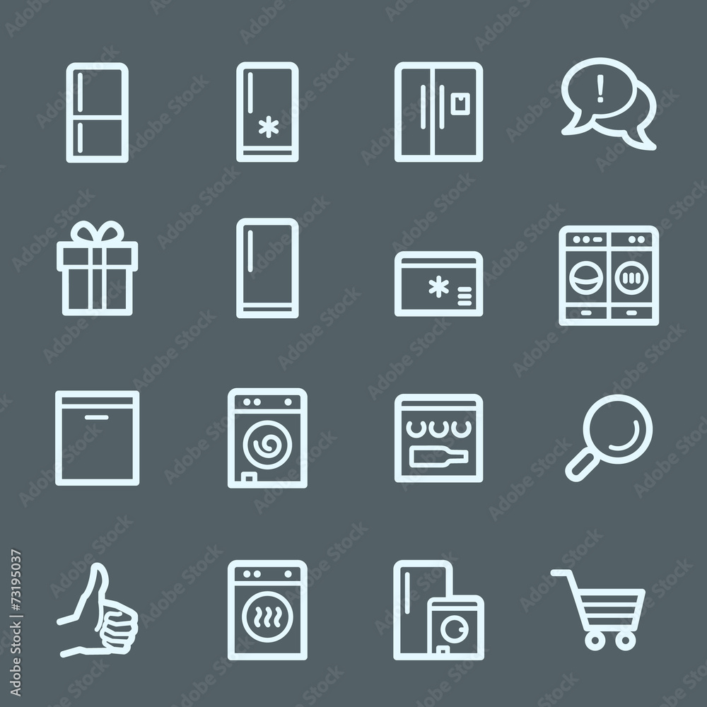 Kitchen Appliances Web Icons Kitchen Appliances Web Icons