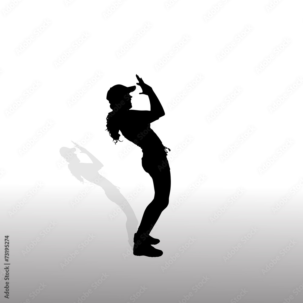 Vector silhouette of a woman. Vector silhouette of a woman.