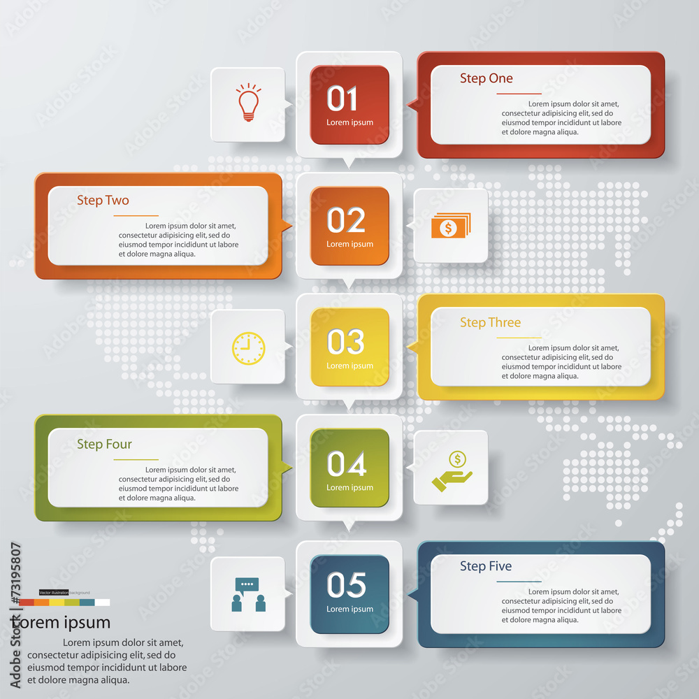 Design clean number banners template. Vector. Design clean number banners template. Vector.
