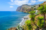 View of Cabo Girao cliff and Camara de Lobos town, Madeira