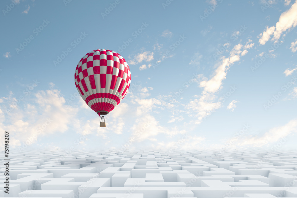 Obraz premium Aerostats in sky