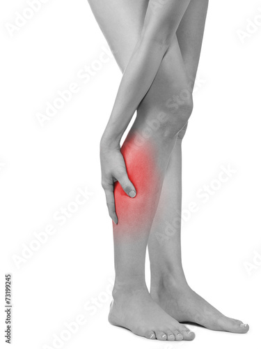 Pain in woman hamstring
