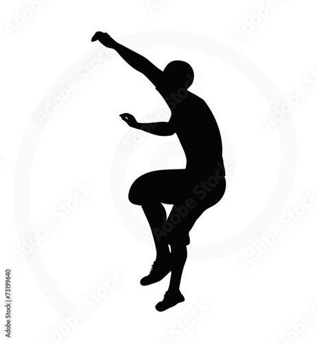 illustration of senior climber man silhouette