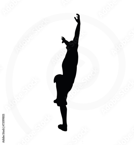 illustration of senior climber man