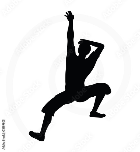 illustration of senior climber man