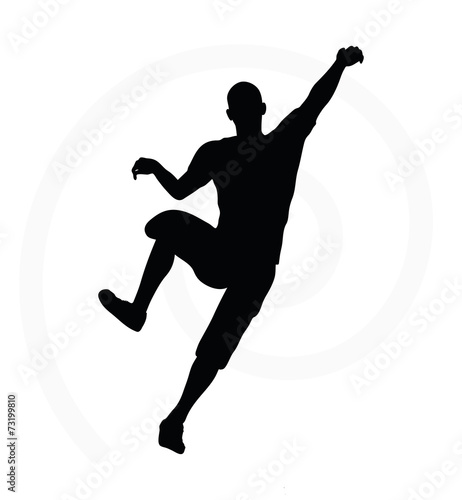 illustration of senior climber man