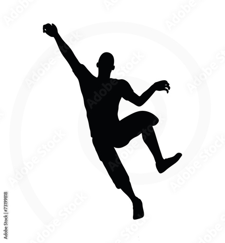 illustration of senior climber man