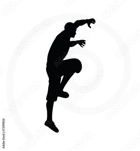 illustration of senior climber man