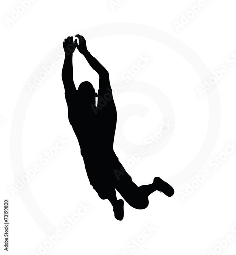 man silhouette isolated on white background