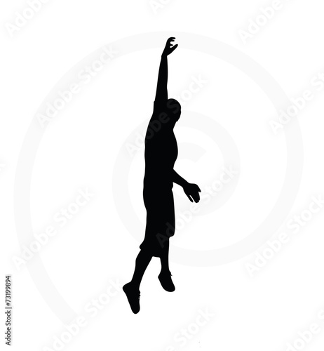 man silhouette isolated on white background