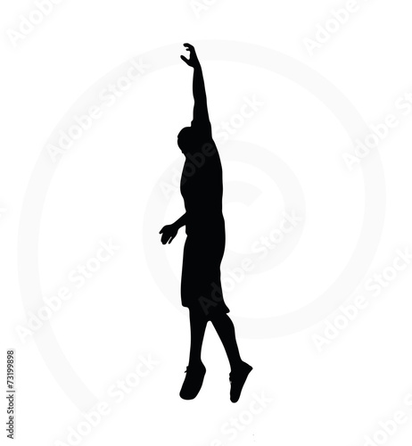 man silhouette isolated on white background