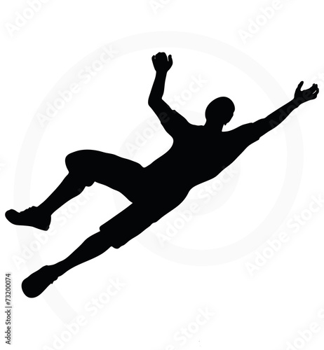 man silhouette isolated on white background