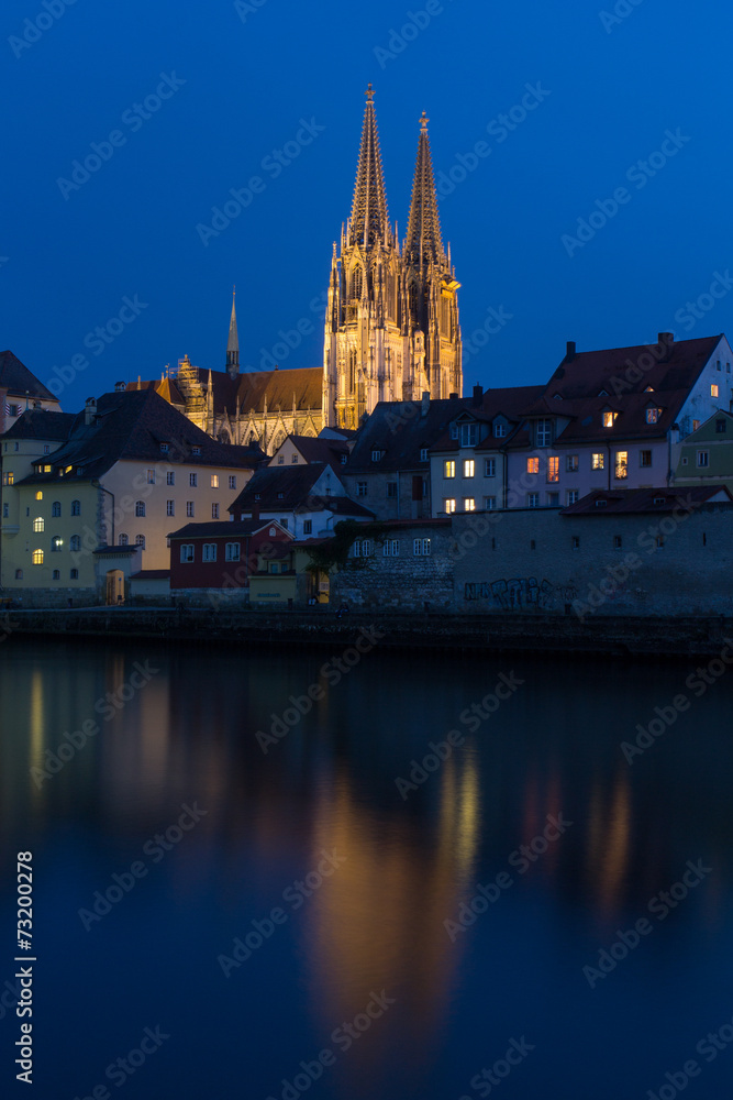 Regensburg at sundown