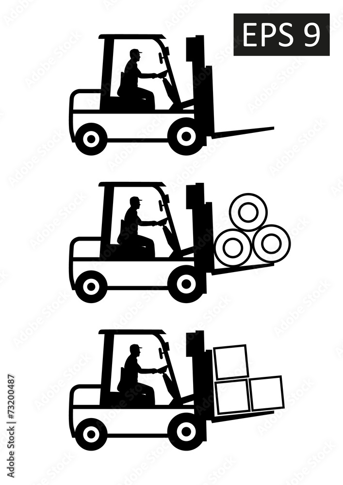 Vector delivery of cargo concept illustration. Vector delivery of cargo concept illustration.