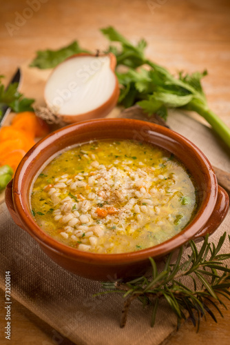 barley soup with vegetables