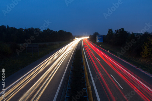 motorway at night