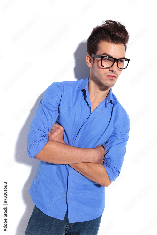 business man holding his arms crossed business man holding his arms crossed