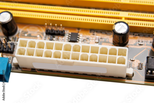 Electronic collection - power connector on computer mainboard