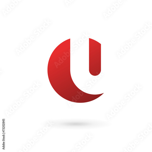 Letter U logo icon design template elements