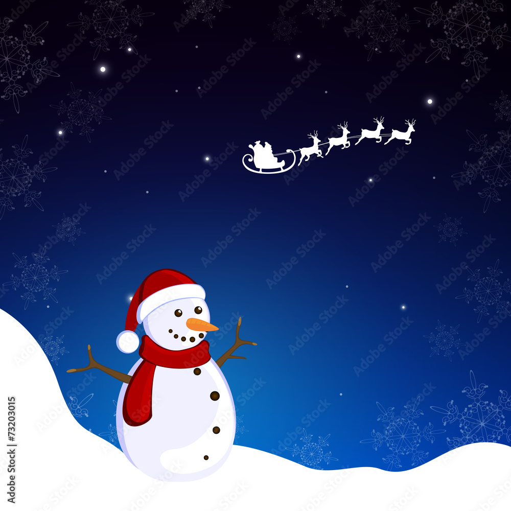 Fototapeta premium Winterscene - christmas card