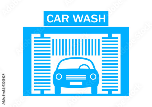 Car wash icon on white background