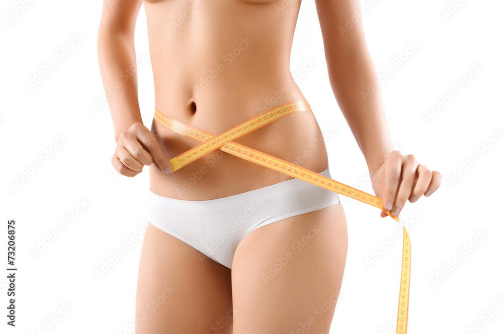 © vitals - The woman's body on white background