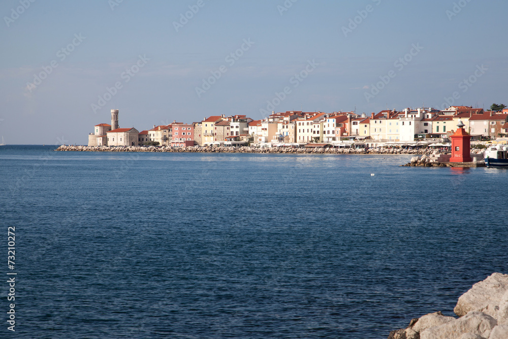 Obraz premium Piran beautiful town in Slovenia