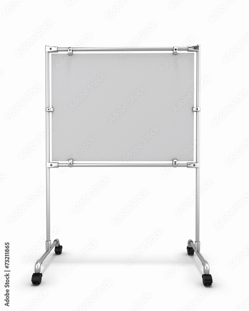 Empty whitw office board front view. Empty whitw office board front view.
