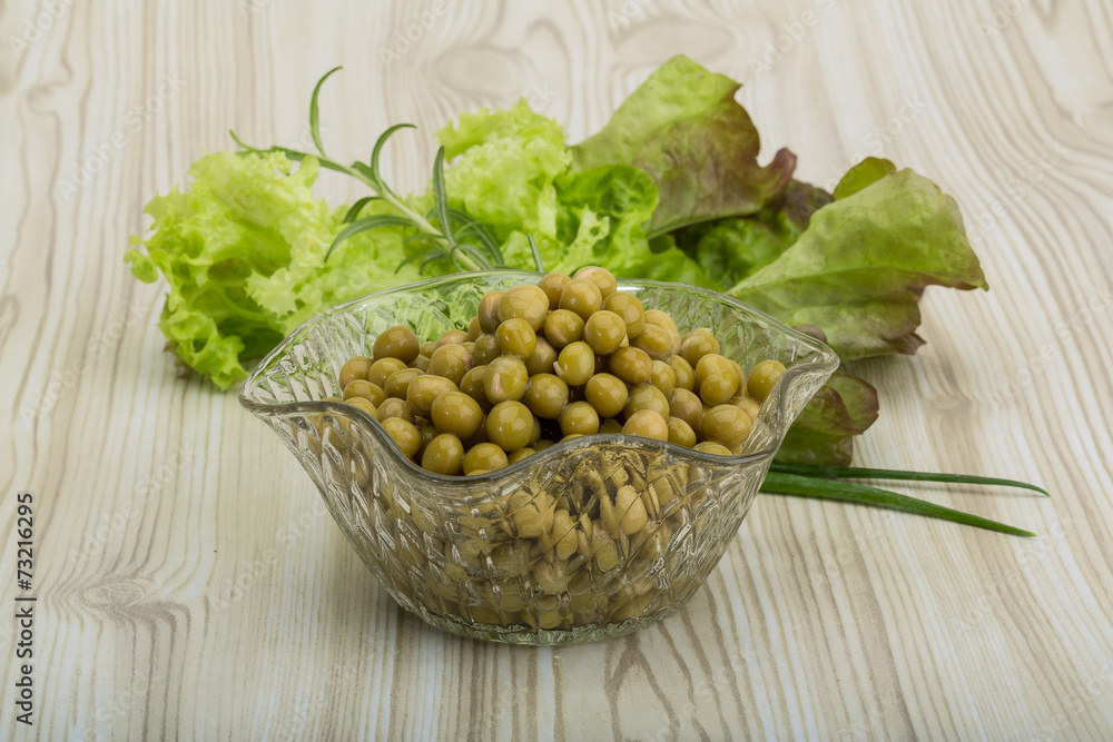 Marinated peas