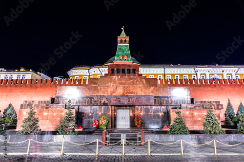 Красная Площадь. Московский Кремль. Мавзолей Ленина.