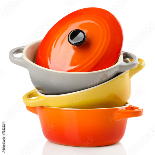 Принти на полотні Ceramic pot. soup tureen isolated on white