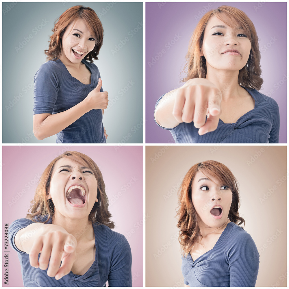 Asian woman face Asian woman face