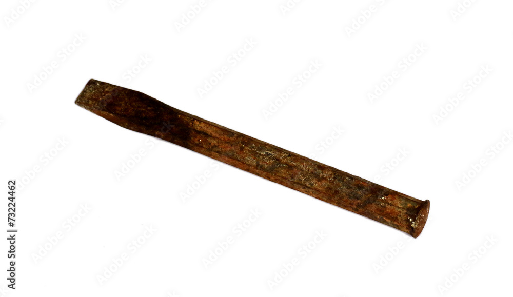 Old Chisel on a white background Old Chisel on a white background