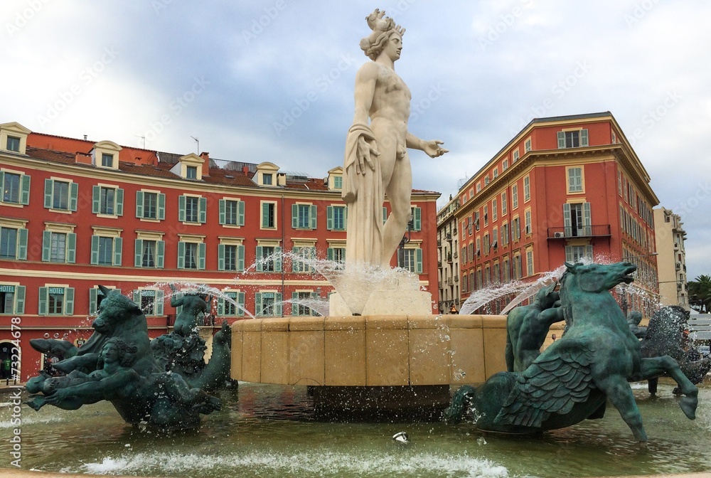 fountain square massen in nice france