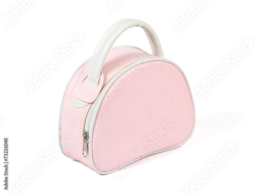 pink woman's handbag