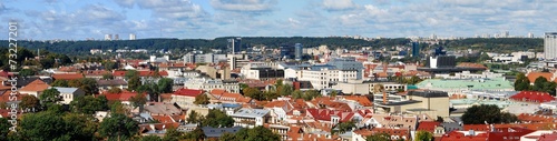 Vilnius city aerial view from Vilnius University tower