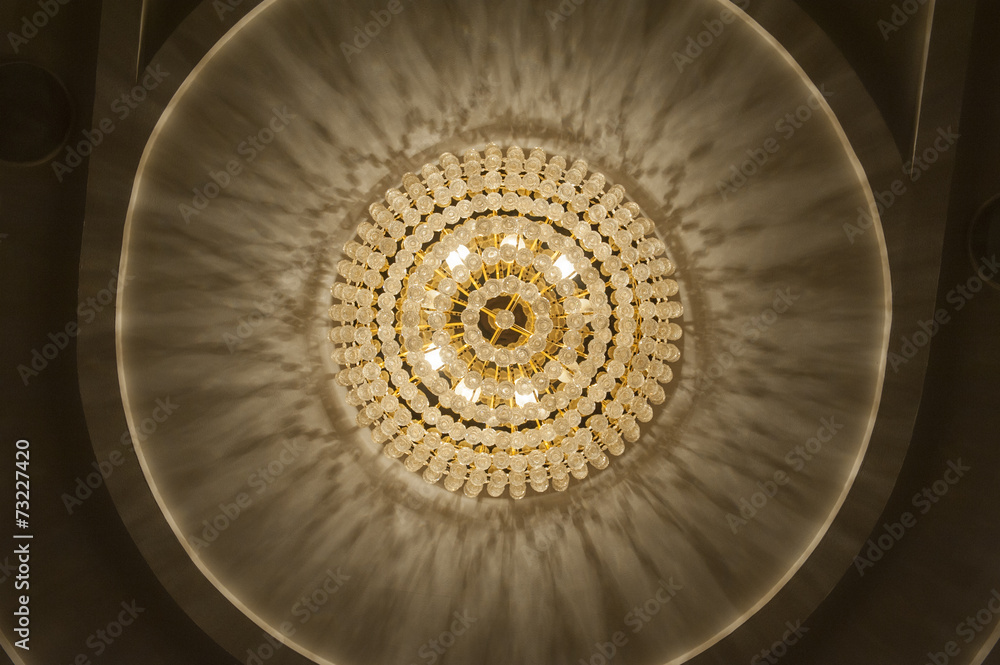 Obraz premium Large chandelier on ceiling