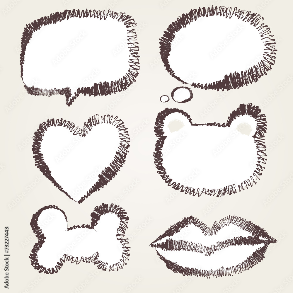 Obraz premium Speech bubble sketch
