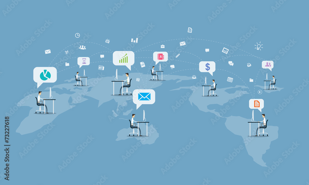 custom made wallpaper toronto digitalglobal social business communication connection background