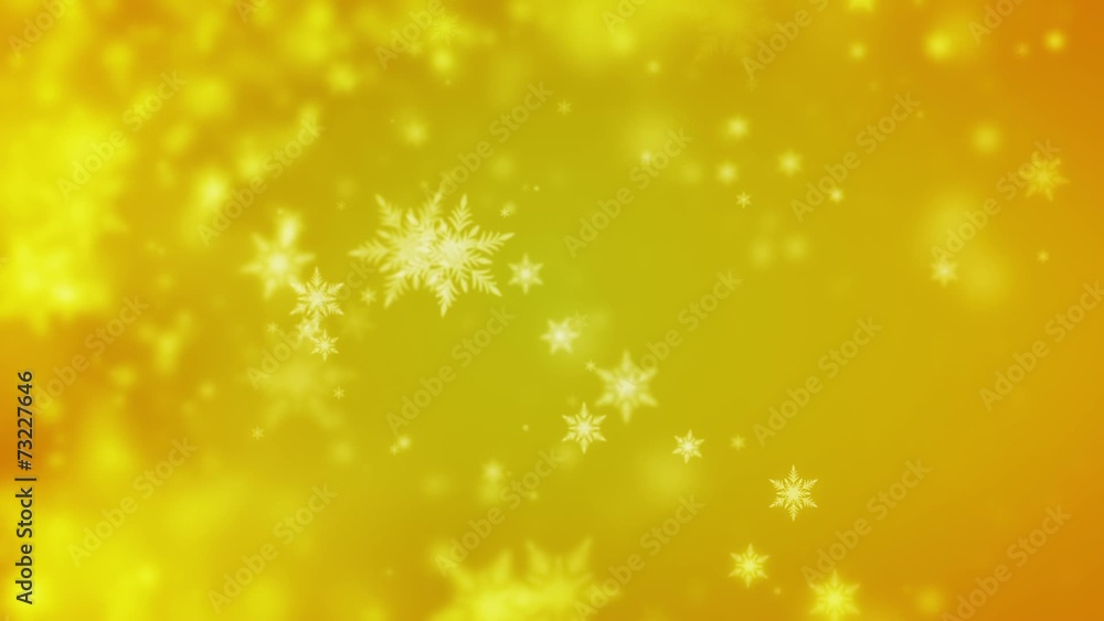 Abstract golden Christmas background of defocused snowflakes Abstract golden Christmas background of defocused snowflakes
