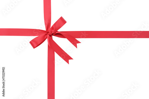 classic red ribbon bow for packaging gifts