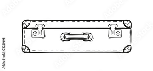 sketch of the suitcase