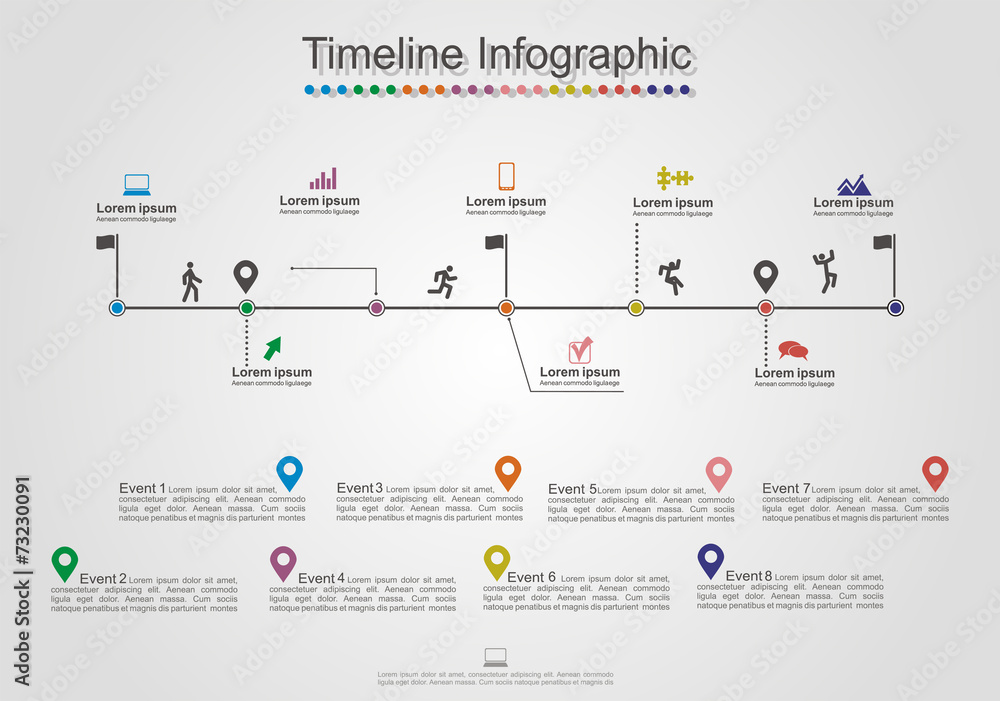 Infographics timeline element layout. Vector Infographics timeline element layout. Vector