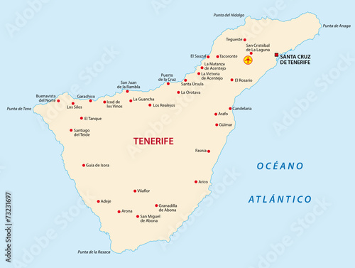 tenerife map