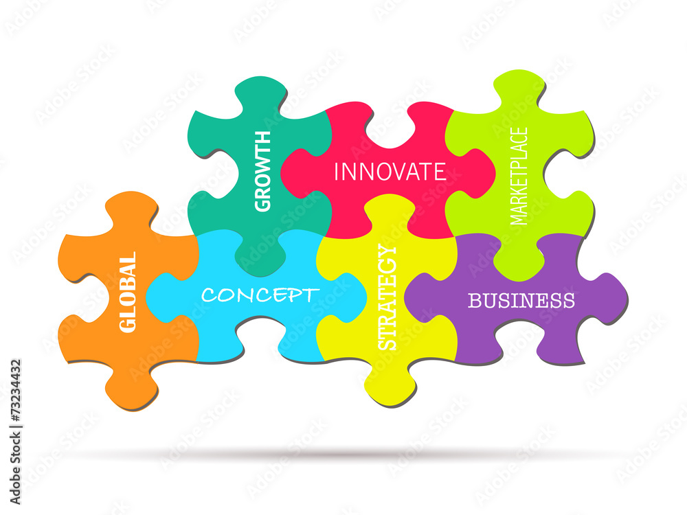 Fototapeta premium Puzzle Piece Business Concepts