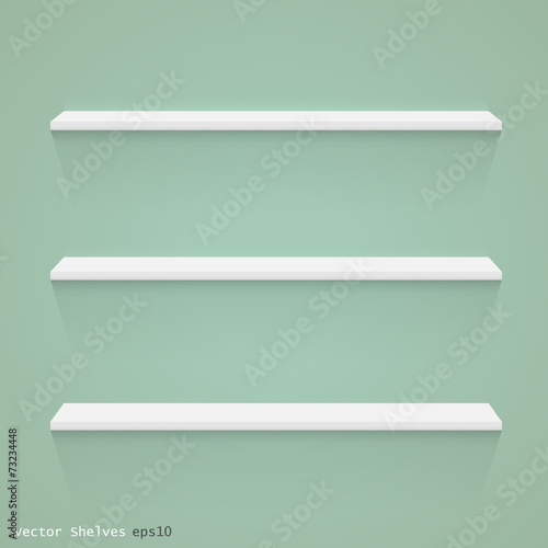 Shelves, Vector Illustration