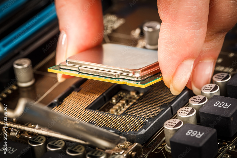Modern processor and motherboard Modern processor and motherboard