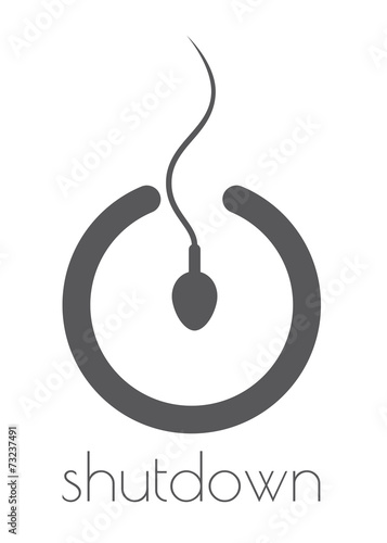Shutdown logo